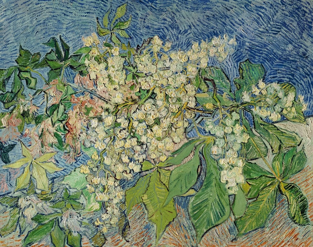  72-Vincent van Gogh-Fiori di castagne in fiore, 1890 - Buhrle Collection, Zurich